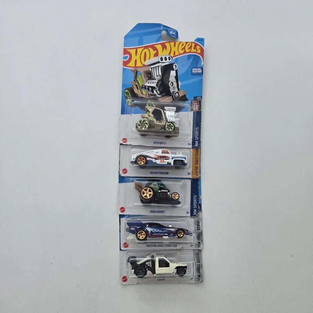 Hot Wheels Toy Cars Diecast Lot 5 HW Sports Drag Strip NHRA Bundle Lot